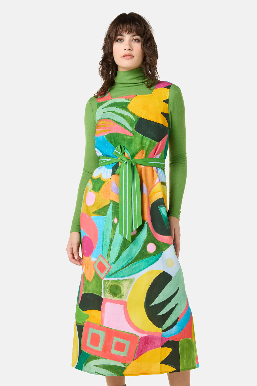Warm Winter Printed Midi Dress - Image 7