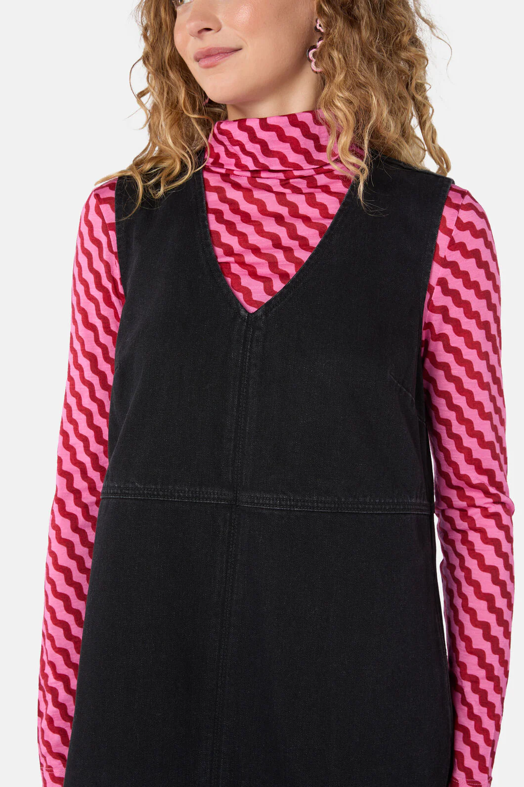 Whitney Denim Pinafore - Image 5